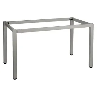 Metallrahmengestell mit quadratischem Bein, NY-A057/K, Bein mit einem Querschnitt von 5x5 cm, Abmessungen 176x76x72,5 cm, Grau - Grau