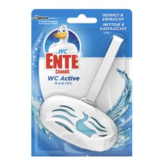 WC-Ente Active 3in1 WC Duftspüler-Einhänger, WC Reiniger, Marine Duft, 6er Pack (6 x 40g)