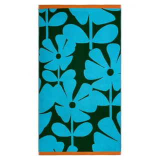 Badetuch, Wildblumenblau, Lagune, 70 x 125 cm