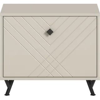 INOSIGN »Mento, Breite 57 cm, 1 Klappe, 1 Fach, Metall Knopfgriff & Y-Füße« Klappe mit Ornamentfräsung, Truhe, Flurbank, Garderobe, Flur, Diele