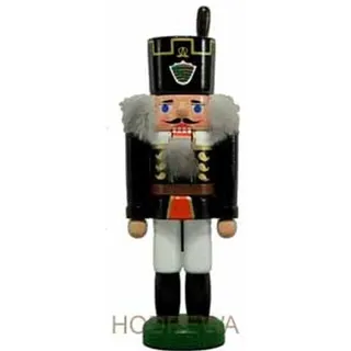 Miniatur Nussknacker Bergmann schwarz 15cm NEU Nußknacker Holz Figur Erzgebirge
