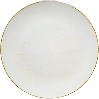 Blümelhuber Boho Deko Teller Beige Tisch Deko Tablett Rund Deko Teelichtteller Dekoteller (33 x 33 cm, 1)