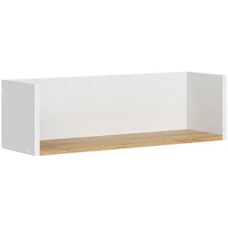Vicco Wandregal Viktor Weiß/Artisan 67.8 x 20 cm , Weiß, Eiche Artisan , Holzwerkstoff , 1 Fächer , Rechteckig , 67.8x20x20 cm , Wohnzimmer, Wohnzimmertische, Konsolentische