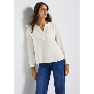 STREET ONE Split Neck Tunika Off White 36