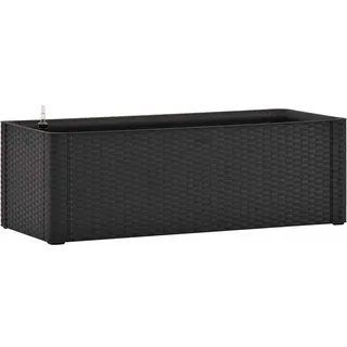 vidaXL Garten-Hochbeet Selbstbewässerungssystem Anthrazit 100/43/33 Cm , Kunststoff , Rechteckig , 100x33x43 cm , Gartenzubehör, Hochbeete