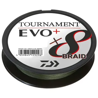 Daiwa Tournament x8 Braid Evo 135 m, dunkelgrün)