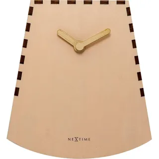 Nextime Wecker - Ø 20 cm - Holz - Salmon - 'Rocky'