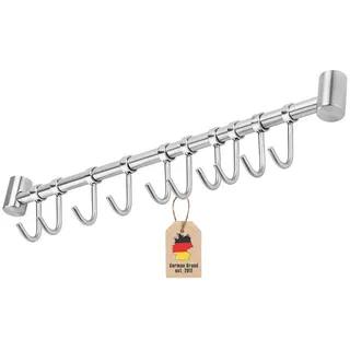 Intirilife Garderobenhaken Hängeleiste Silberfarben