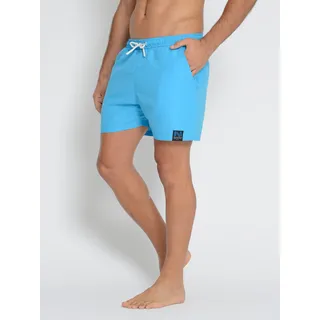 Badehose NASSAU BEACH "Badehose NB231017", Herren, Gr. L, US, orange (cyan), Obermaterial: 100% Polyester COOLMAX PES(Coolmax)., Badehosen Badehose