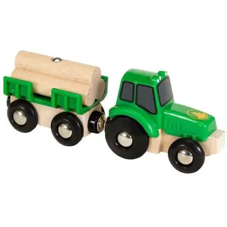 BRIO Traktor mit Holz-Anhänger