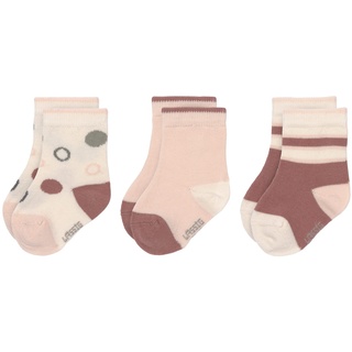 LÄSSIG Unisex Kinder- und Babysocken 3er Set/ Offwhite/ Powder Pink Größe 19-22