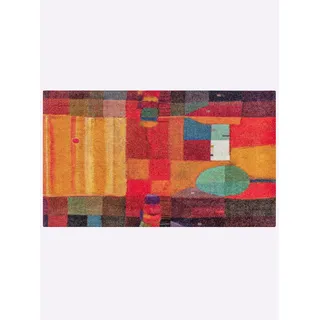 Fußmatte Gr. 3, rot (rot, orange), B:60cm H:7mm L:180cm, Polyamid, Teppiche, Fußmatte