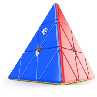 GAN Pyraminx 36 Magnete, Schnelles Magnetisches Pyramiden-Puzzel Stickerloser Dreieckiger Würfel (Standard)