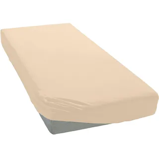 OTTO home Spannbettlaken Jersey 200 x 200 cm beige