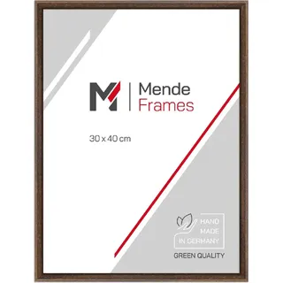 Holzfotorahmen MendeFrames H011 braun 20x20 cm mit Kunstglas - Braun