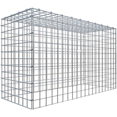 Bild Gabione, silbergrau, Maschenweite 5 cm x 5 cm,