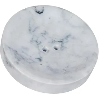 Seifenschale aus echtem Hellen Marmor - Badezimmer chic, Grau