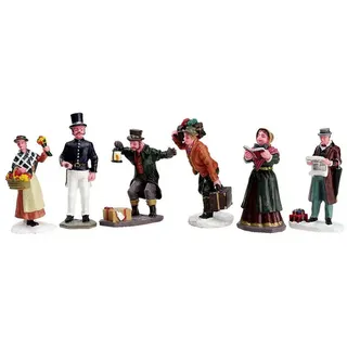 AGI Lemax Townsfolk Figurines Set of 6-92355