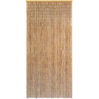 vidaXL Insektenschutz Türvorhang Bambus 90 x 200 cm Braun