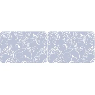 d-c-fix Tischset Rio Alisa transparent - abwaschbare Unterlage für Küche & Esstisch - Platzset Platzdeckchen Teller Platzdecke Tisch-Untersetzer Set - 29 cm x 44 cm eckig (Packung mit 2)