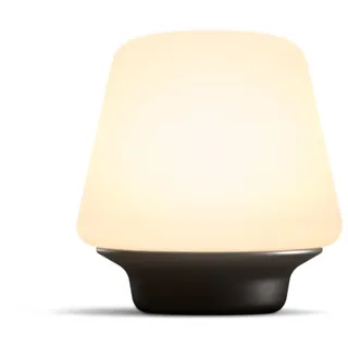 Philips Hue White ambience Wellness Tischleuchte schwarz + Dimmschalter, Intelligente Tischleuchte, Bluetooth/Zigbee, Schwarz, LED, Glas, E27 - Schwarz