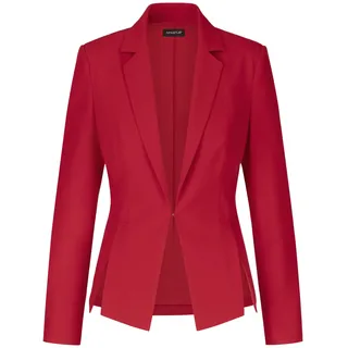 APART Blazer mit langgezogenem Revers und vorne Langen Schlitzen, rot, 34