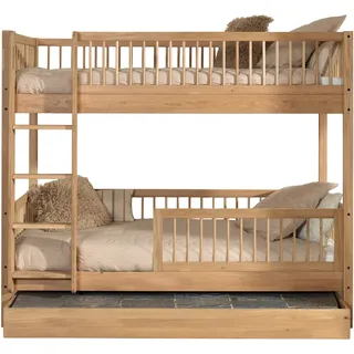 Home Affaire »Eiche massiv, Made in Europe, langlebige Qualität« B/H/T ca. 208x176x98cm, Schublade+unterer Rausfallschutz optional, 2 Lattenroste, wahlweise mit oder ohne Bettschublade und Absturzschutz,