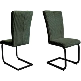 OTTO home Freischwinger Oliver Polyester grün 2er Set