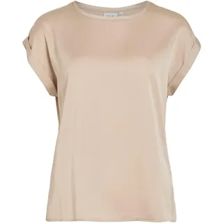VILA VIELLETTE S/S Satin TOP/SU - NOOS",