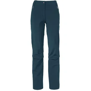 Vaude Farley Stretch Capri T-Zip III Hose (Größe S, blau)