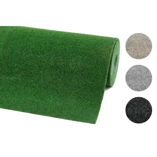 andiamo Kunstrasenteppich Deco mit Noppen - Kunstrasen Outdoor zur Verwendung als Balkon Teppich oder Rasenteppich Outdoor - wetterfest und zuschneidbar 100 x 200 cm Grün