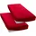 Spannbettlaken Mikrofaser 90 x 200 cm rot 2 St.