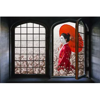 Queence »Touch of China« Wandsticker, Wandbild, selbstklebend, 3D, Fenster,