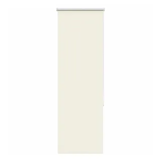 vidaXL Verdunkelungsrollo Cremeweiß 55x175cm Stoffbreite 50,7 cm, Rollo, Klemmfix, Thermorollo, Verdunklungsrollo, Klemmrollo, Fensterrollo