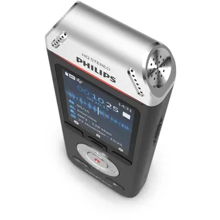 Philips VoiceTracer DVT2110 digitales Diktiergerät Audiorecorder Aufnahmegerät für Notizen 2 High-Fidelity, Mikrofone, 8GB