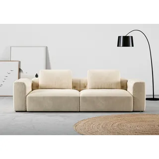 Home affaire 2,5-Sitzer »Cushid« Modulsofa, bestehend aus 2 Teilen, Breite 268 cm, beige