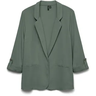 VERO MODA Damen Blazer VMJesmilo Sakko mit Dreiviertel-Ärmeln 10279700 Laurel Wreath XS
