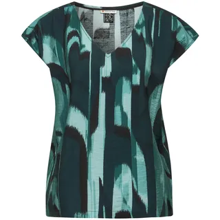STREET ONE Damen A344892 Top mit V-Ausschnitt, Hunter Green, 40 EU
