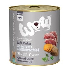 6x800g Rață Senior WOW Hrană umedă câini