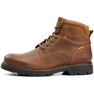 camel active Herren Schnürschuh mit Reißverschluss Hellbraun, menswear-43