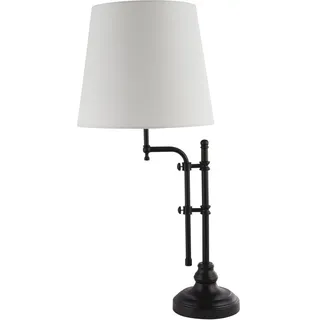 Tischleuchte Nachttischlampe Verstellbar 67-77 cm E27 Stoff Metall Rustikal