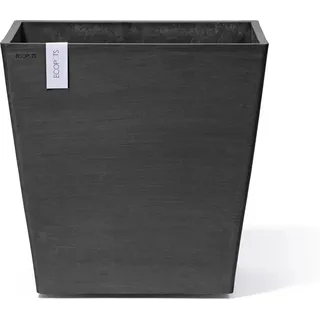 Ecopots Pflanztopf Rotterdam Rollen Dunkelgrau (HxBxT) 49,7 x 50 x 50 cm