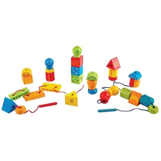 Hape Regenbogen-schnürformen - Multicolor - One Size