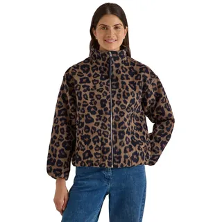 Cecil Damen 2118040 Blouson mit Stehkragen und Leo-Muster (1er Pack)