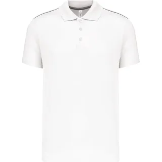 PROACT® Kurzarm Herren Polo Quick Dry - Weiß