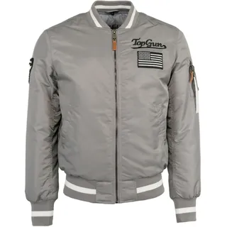 Pilotenjacke TOP GUN "Bomberjacke TG20212518", Herren, Gr. XL, grau, Obermaterial: 100% Nylon NY., Jacken Pilotenjacke