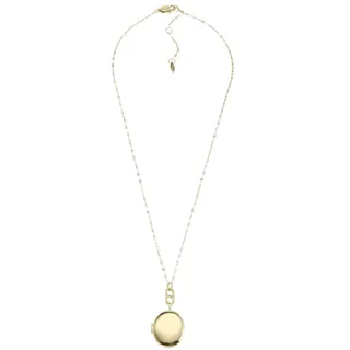 Fossil Halskette für Frauen Locket Collection Gold-Tone Edelstahl Kette Halskette, Länge: 400mm+50mm, JF04426710