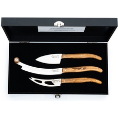 Laguiole Style de Vie Käsemesser-Set Luxury Line, 3-teilig, Olivenholz