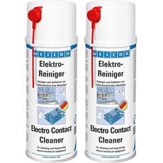 WEICON Elektro-Reiniger 400 ml, 2er Set, Kontaktreiniger für Elektronik, Platinenreiniger, Leiterplattenreiniger
