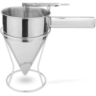 WEIS Fondant- und Fülltrichter Teigtrichter Pancake-Trichter 1 Liter mit Standfu...